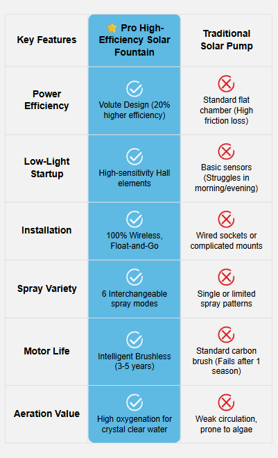 Mobile comparison chart